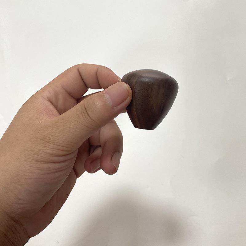咖啡手柄手摇磨豆机手柄黑胡桃咖啡器具木把手配件手柄木配件