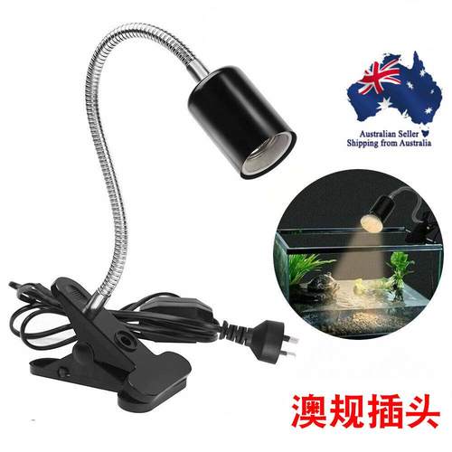 龟缸乌龟晒背灯支架澳规 英规E灯头蜥蜴陆龟爬宠补钙三合一灯架