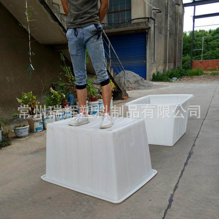 400L推布车方桶 印染厂布草车内胆 450升塑料水箱可移动带轮子