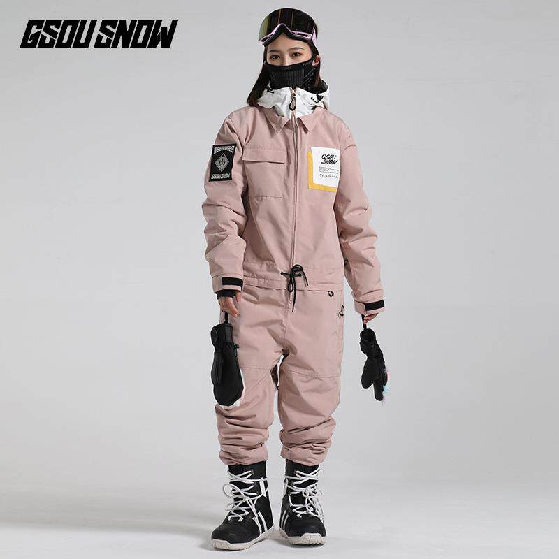 冬季新款滑雪服女套装加厚保暖防水防风单板双板束脚连体滑雪服男