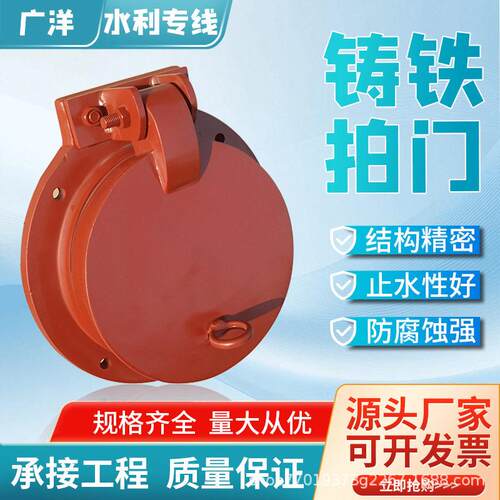 铸铁拍门PM型向止水阀河道水阀水库排水口防护装置污水处理拍门