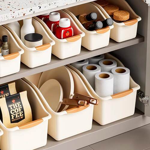 Kitchen Storage Box Cabinet Organizer with Wheels Desktop St