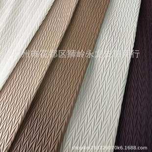 光压材褶皱 复合人字皱肤感人造革纹面料哑鞋皮革面料竹叶pu长