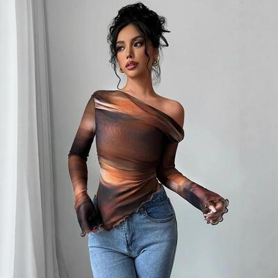 Women'S Long Sleeve T-Shirt Fashionable Casual Comfortable