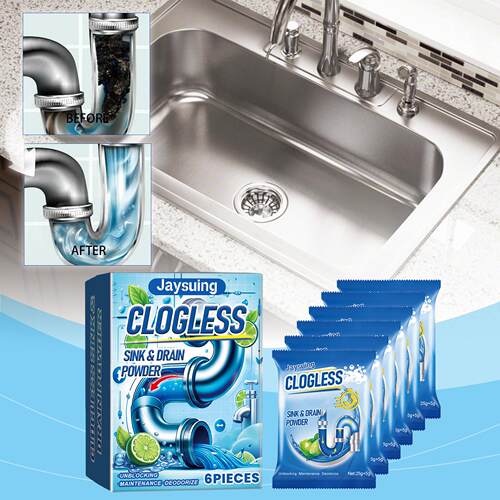 Jaysuing Drain Unblocker Powder for Kitchen and Bathroom. Ef