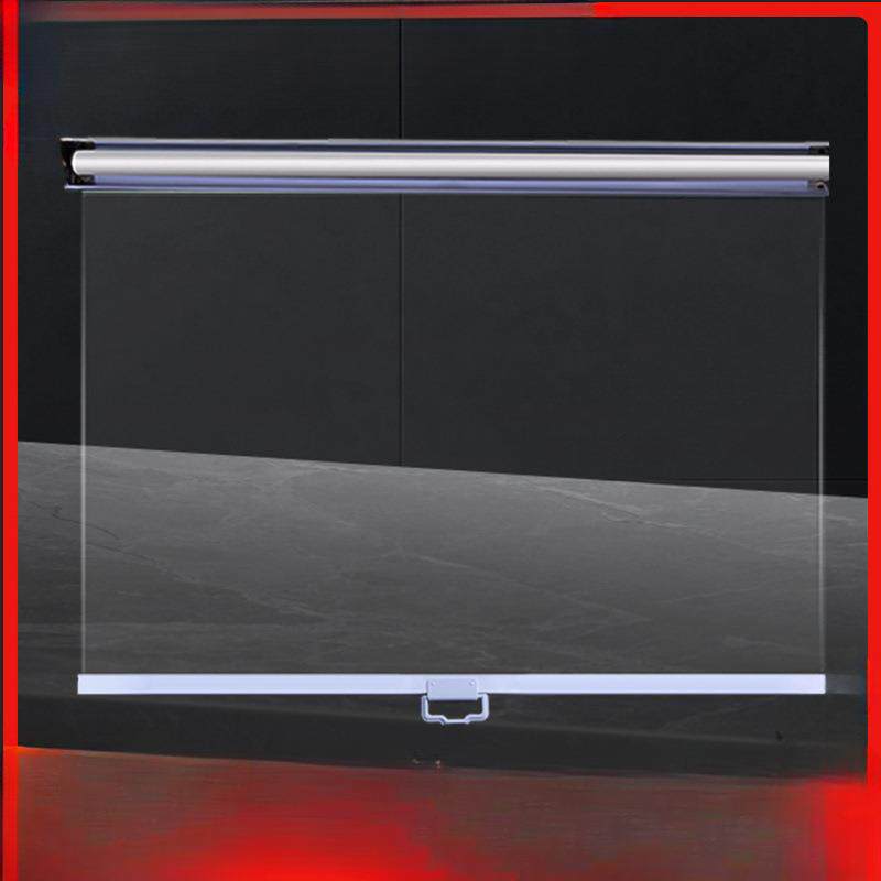 保温柜帘子透明卷帘手拉风幕柜保鲜夜幕帘熟食超市冰箱冷柜拉帘