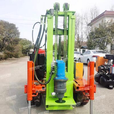 贝兹小型便岩石钻孔履机带岩QK-100钻土孔打井机气动注浆轻加固钻