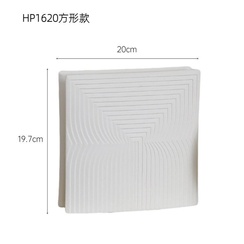 北欧玄关摆件插花ins几何装饰品花瓶创意白色酒柜陶瓷客厅