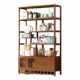 博古架实木新中式 茶叶展示柜茶室茶柜现代简约多宝阁摆件置物架子