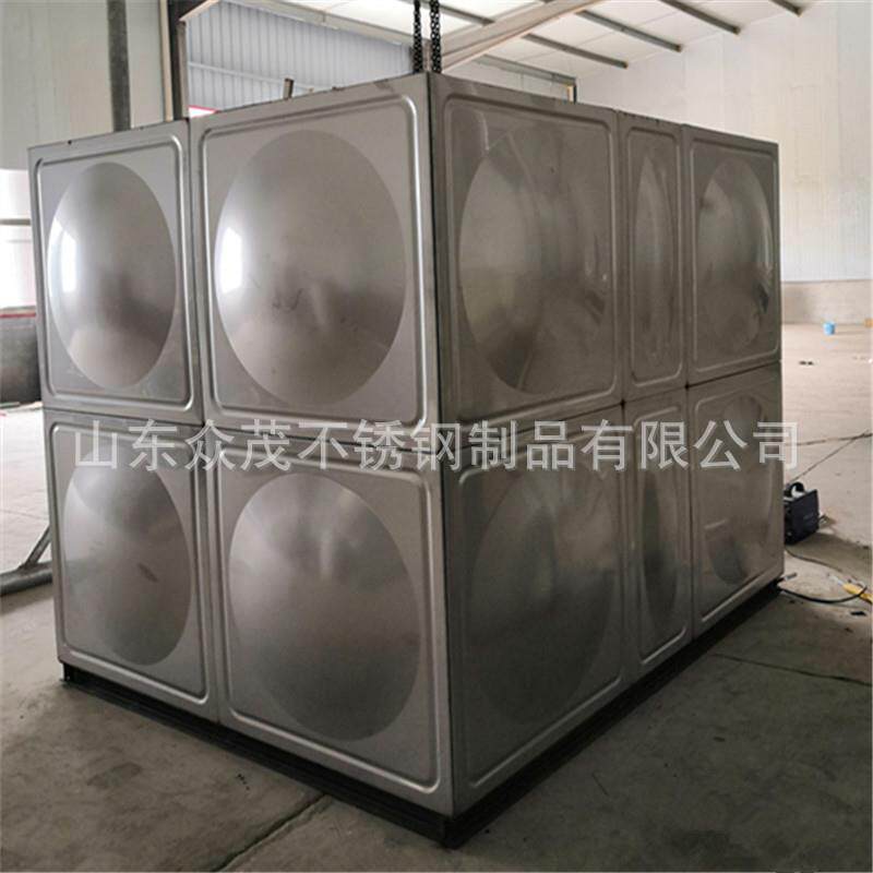 304不锈钢消防水箱楼顶保温水箱方形焊接生活水箱冲压板水箱