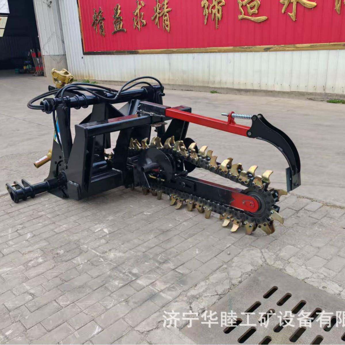 开沟机履带式开槽农机果园林沟用开槽机一体开机后置开槽