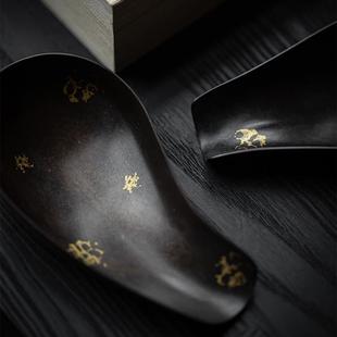 日式吸水陶瓷杯垫电木隔热垫创意功夫茶道茶具配件圆形防烫茶杯托