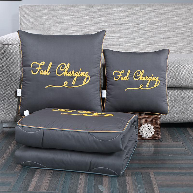 抱枕被子两用亲肤新款全棉办公室腰靠午睡被子沙发高档枕头通用