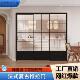 法式 覆古门极窄三联动厨房拉门客厅阳台吊轮玻璃拉门钛镁合金门