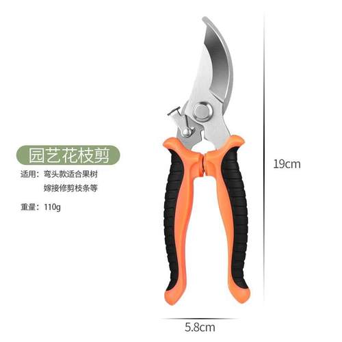 不锈钢树枝修枝园艺剪刀果园剪刀