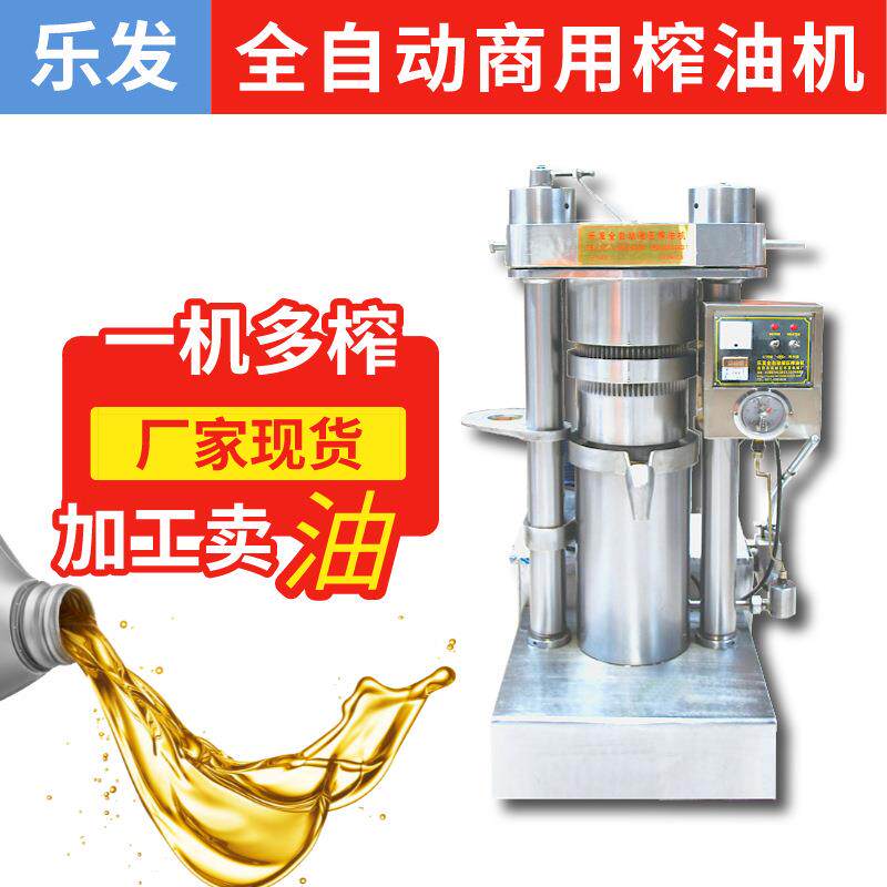 乐发商用液压榨油机油坊19斤小型芝麻香油机器全自动核桃油压榨机