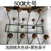 正品 家果用北欧糖时衣架墙挂壁衣架尚创意卧室现代实木衣帽架子挂