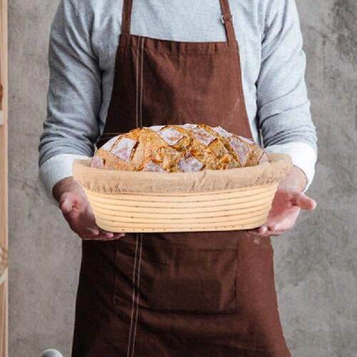 24X Oval Bread Proofing Basket, Handmade Banneton Bread