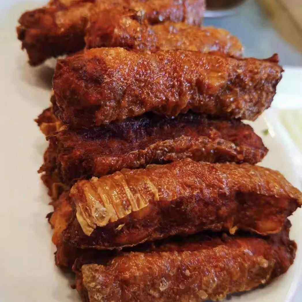 北京牛街聚宝源炸松肉油炸牛肉清真熟食现炸即食老北京小吃零食