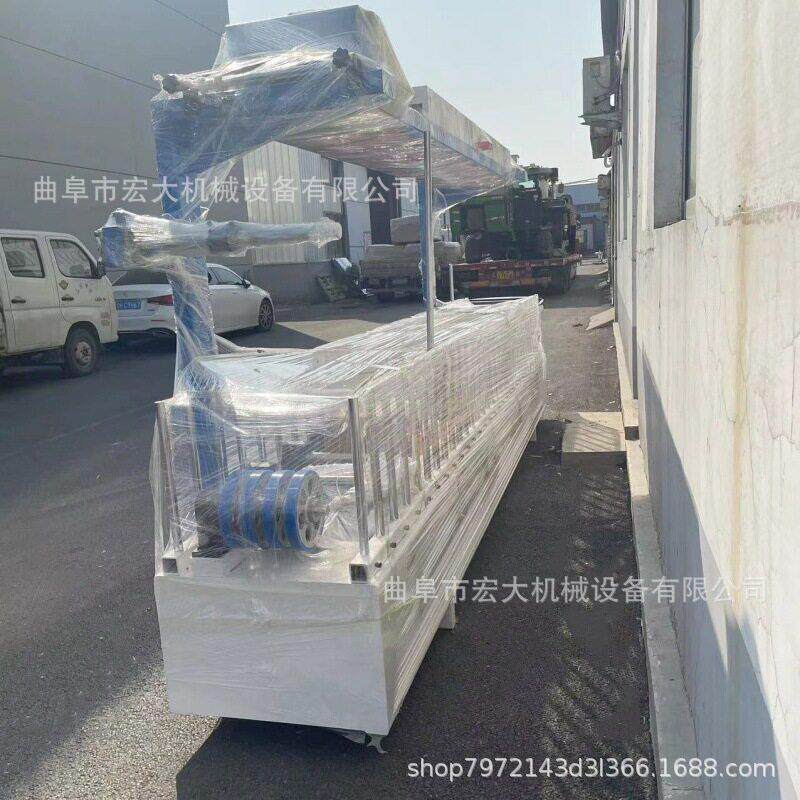 宏大300型EVA胶集成墙板贴布覆膜机 450款PUR热胶线条包覆机