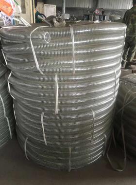 pvc耐磨透明钢丝管  DN200 250mm高压吸排水输泥浆抽沙子钢丝管