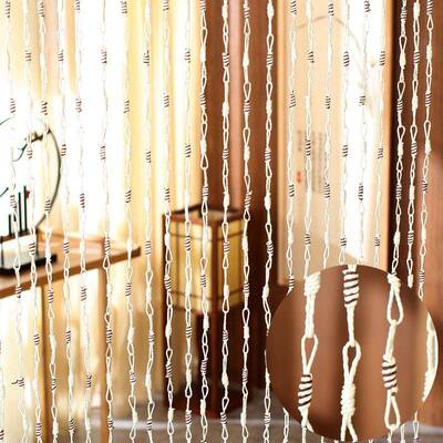 幼园室内装饰手挂工纸编链隔条绳纸编帘断门儿帘彩色纯帘子挂饰品