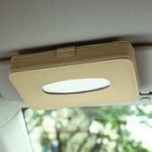 车内饰挂式 纸巾盒车载便捷真皮抽纸盒汽车用品纸巾盒遮阳板真皮套