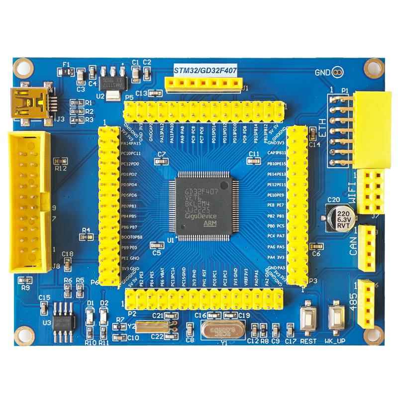 GD32F407VET6核心板F407单片机VET6替换STM32预留以太网接口开发