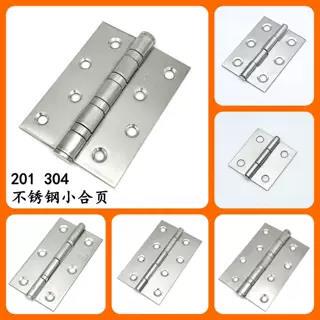 不锈钢铰链百叶窗铰链静音轴承铰链钣金箱铰链小柜门电箱主机壳铰
