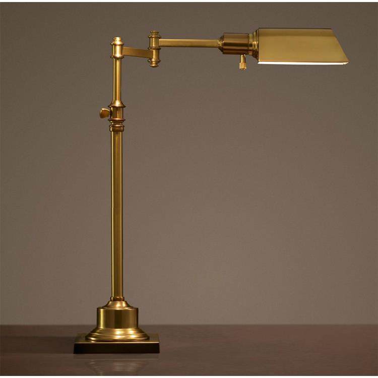 Loft美式乡村复古工业风古铜卧室书房创意长机械手臂工作台灯 RH,家装灯饰光源,装饰台灯,淘宝优惠券,粉丝福利购,淘宝优惠卷