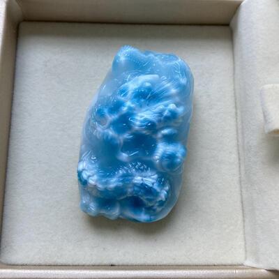 海纹石龙牌吊坠摆件手把件把玩项坠锁骨链坠挂件56.4*34.2*23.2mm