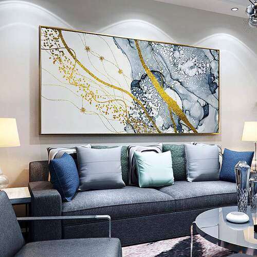 现代大气轻奢抽象约装墙画客厅饰FJYXD201画挂画沙发背景墙简壁酒