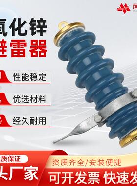 10KV氧化锌避雷器户外高压金属氧化物变压器陶瓷防雷Y5WS-17/50FT