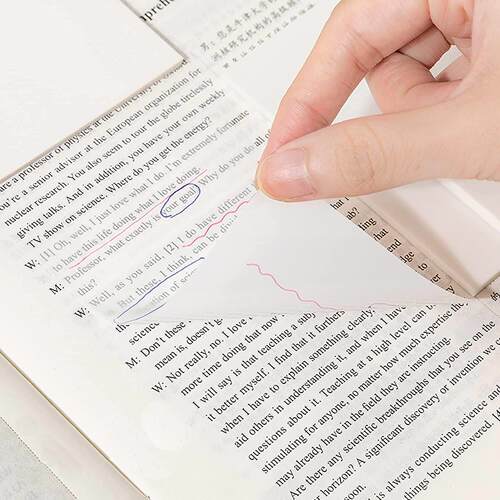 Transparent Sticky Note Pads Waterproof Self-Adhesive Memo N