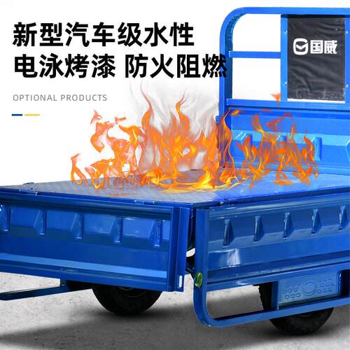 国威电动三轮车大功率新款男女成人货运车家用拉货摆摊快递农用车