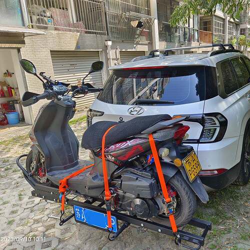 汽车后挂机车架越野机车架可携式后背架车尾机车推车架