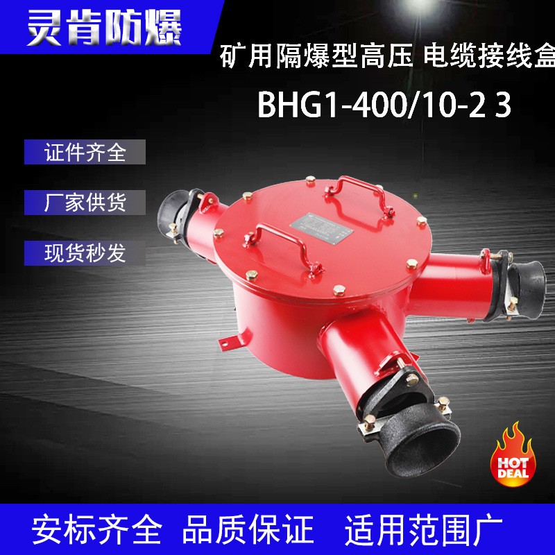 矿用隔爆型高压电缆接线盒BHG1-400/10-23G电缆连接分支线盒