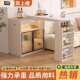 台隔吧断柜客厅抽拉式 沙发旁GYB餐带边柜餐桌儿吧台童复古黑色收