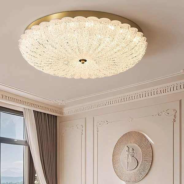 轻奢法式护眼灯南瓜珍珠房间吸顶灯卧室书房玻璃护眼中山灯具,家装灯饰光源,智能吸顶灯,淘宝优惠券,粉丝福利购,淘宝优惠卷