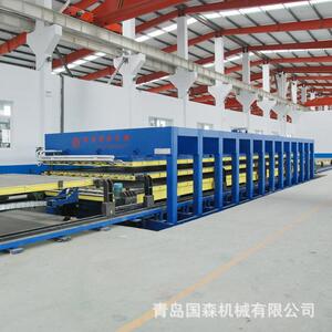 国森牌 冷库板用聚氨酯夹芯板生产设备 夹芯板成型热压机