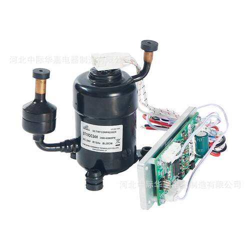 ST19DC微型压缩机12V24V48V带转速变频控制器迷你空调冷水压缩机