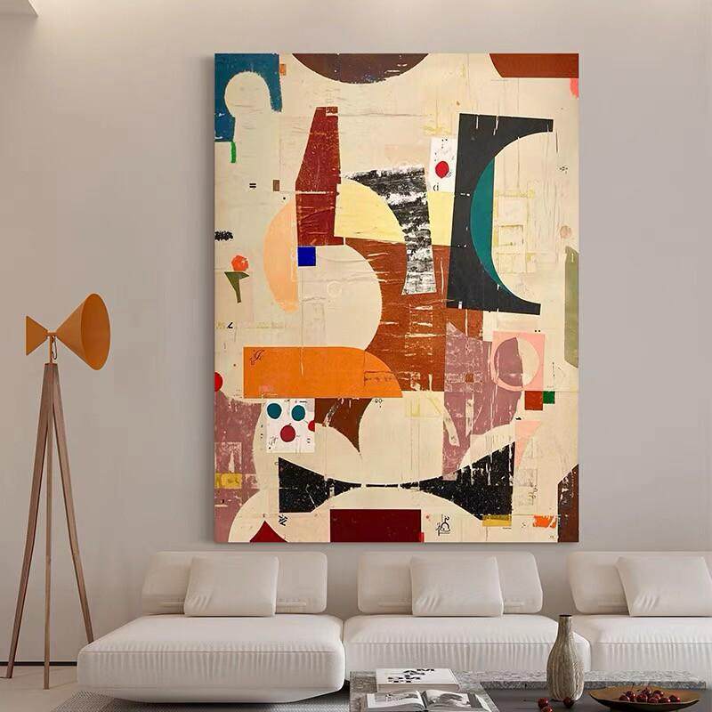 纯手绘油画《秋日森林》侘寂风抽象背景墙客厅装饰画走廊玄关挂画,家居饰品,油画,淘宝优惠券,粉丝福利购,淘宝优惠卷