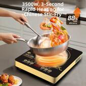 正品 小霸王家用和商用电磁炉3500W大功率猛炒2025全新集成面板