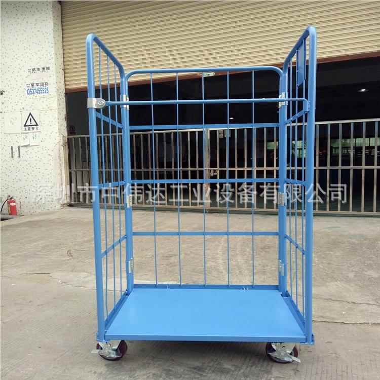 厂家货直销移动现折叠物流台车库物流分拣笼车、仓递快物流笼车