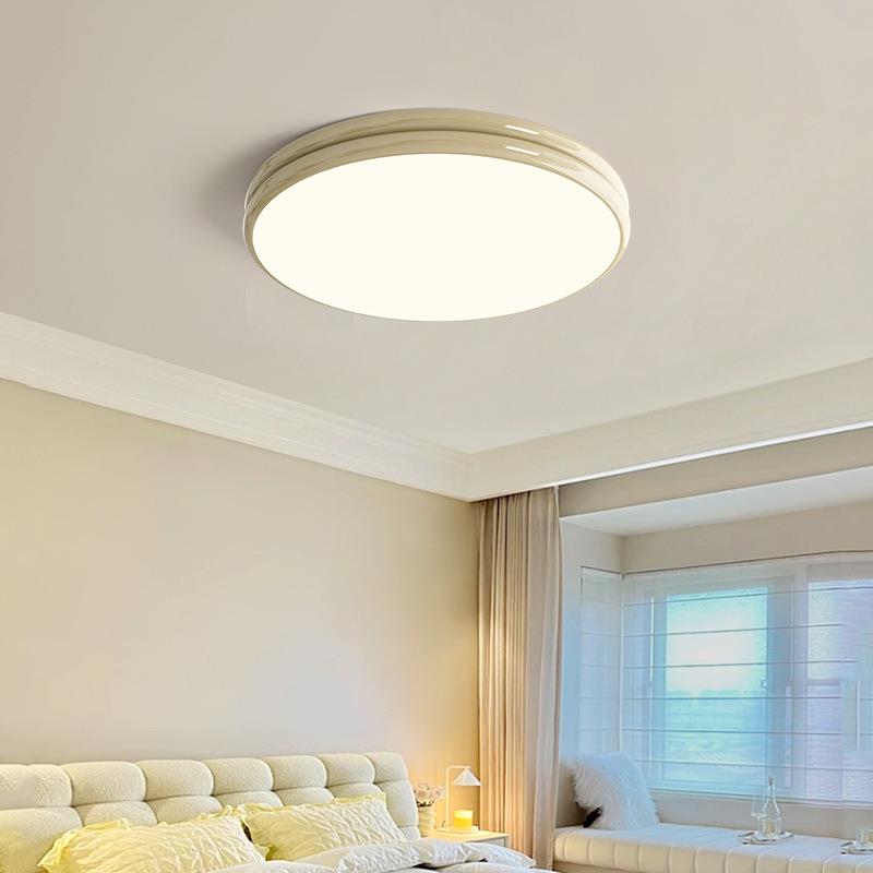 全光谱护眼主卧室吸顶灯奶油风现代简约儿童房间客厅灯中山灯具