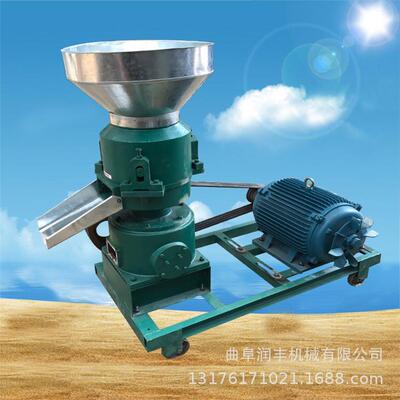 牛羊马饲料颗粒机 三相电鸡鸭鹅制粒机 畜牧养殖青草饲料颗粒机