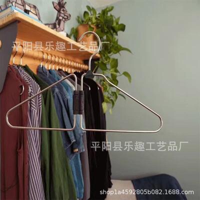 Folding Metal Hanger可折叠衣架塑料折叠收纳衣架裤架套装