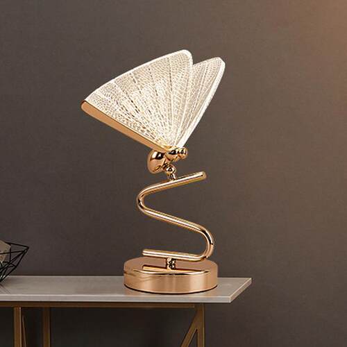 创意蝴蝶台灯 卧室床头灯现代简约简约网红金属台灯bed lamp