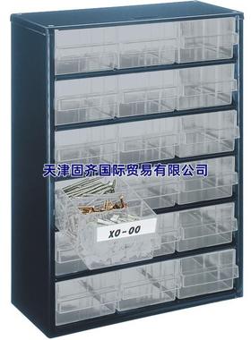Raaco 137478蓝色零件柜钢外框18个抽屉150mm深x417mm高x306mm宽
