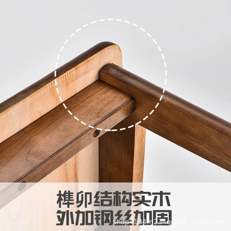 圆木品小子背椅子实靠木凳子小板凳小凳蝴蝶椅子家用餐桌客椅厅凡